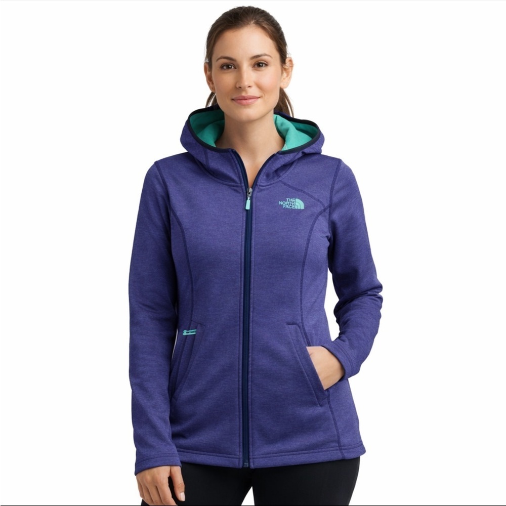 The North Face Women's Raschel Parka Hoodie Sweatshirt Jacket Purple Medium EUC